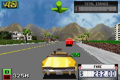 Image in-game du jeu Crazy Taxi - Catch a Ride sur Nintendo GameBoy Advance