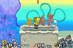 Image in-game du jeu SpongeBob SquarePants - Battle for Bikini Bottom sur Nintendo GameBoy Advance