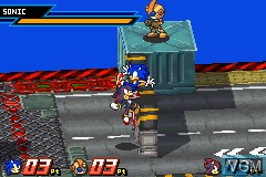 Image in-game du jeu Sonic Battle sur Nintendo GameBoy Advance