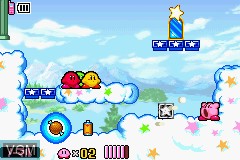 Image in-game du jeu Hoshi no Kirby - Kagami no Daimeikyuu sur Nintendo GameBoy Advance