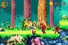 Image in-game du jeu Shrek 2 sur Nintendo GameBoy Advance