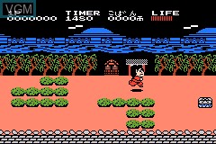 Image in-game du jeu Famicom Mini - Ganbare Goemon! Karakuri Douchuu sur Nintendo GameBoy Advance
