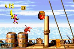 Image in-game du jeu Donkey Kong Country 2 sur Nintendo GameBoy Advance
