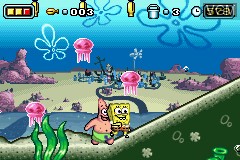 Image in-game du jeu SpongeBob SquarePants Movie, The sur Nintendo GameBoy Advance