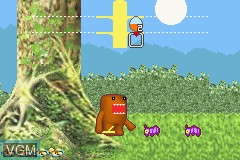 Image in-game du jeu Domo-Kun no Fushigi Terebi sur Nintendo GameBoy Advance