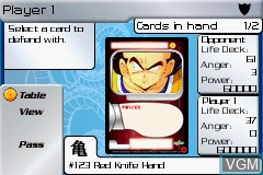Image in-game du jeu Dragon Ball Z - Collectible Card Game sur Nintendo GameBoy Advance