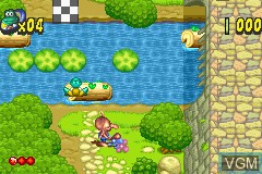 Image in-game du jeu Frogger's Adventures - Temple of the Frog sur Nintendo GameBoy Advance