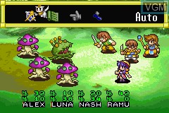 Image in-game du jeu Lunar Legend sur Nintendo GameBoy Advance