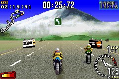 Image in-game du jeu MotoGP sur Nintendo GameBoy Advance