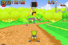 Image in-game du jeu Shrek Swamp Kart Speedway sur Nintendo GameBoy Advance