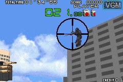 Image in-game du jeu Silent Scope sur Nintendo GameBoy Advance