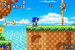 Image in-game du jeu Sonic Advance sur Nintendo GameBoy Advance