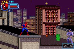 Image in-game du jeu Spider-Man - Mysterio's Menace sur Nintendo GameBoy Advance
