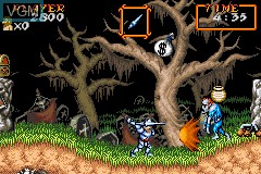 Image in-game du jeu Super Ghouls 'n Ghosts sur Nintendo GameBoy Advance