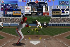 Image in-game du jeu All-Star Baseball 2004 featuring Derek Jeter sur Nintendo GameBoy Advance