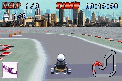 Image in-game du jeu Crazy Frog Racer sur Nintendo GameBoy Advance