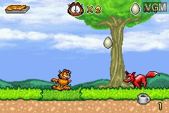 Image in-game du jeu Garfield and His Nine Lives sur Nintendo GameBoy Advance