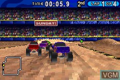 Image in-game du jeu Monster Trucks Mayhem sur Nintendo GameBoy Advance