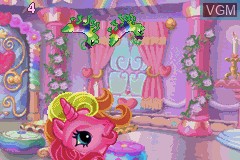 Image in-game du jeu My Little Pony Crystal Princess - The Runaway Rainbow sur Nintendo GameBoy Advance