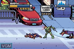 Image in-game du jeu TMNT sur Nintendo GameBoy Advance