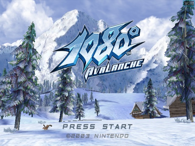 Image de l'ecran titre du jeu 1080° Avalanche sur Nintendo GameCube