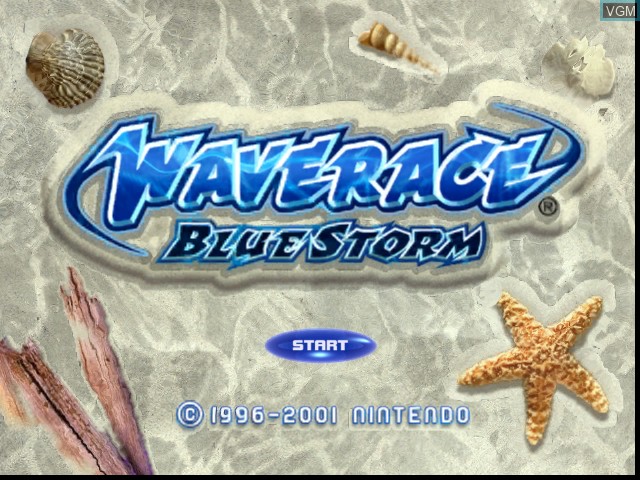 Image de l'ecran titre du jeu Wave Race - Blue Storm sur Nintendo GameCube