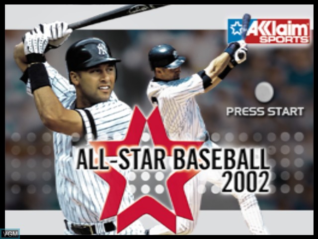 Image de l'ecran titre du jeu All-Star Baseball 2002 sur Nintendo GameCube