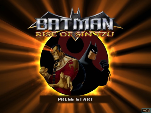 Image de l'ecran titre du jeu Batman - Rise of Sin Tzu sur Nintendo GameCube