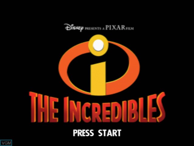 Image de l'ecran titre du jeu Incredibles, The sur Nintendo GameCube