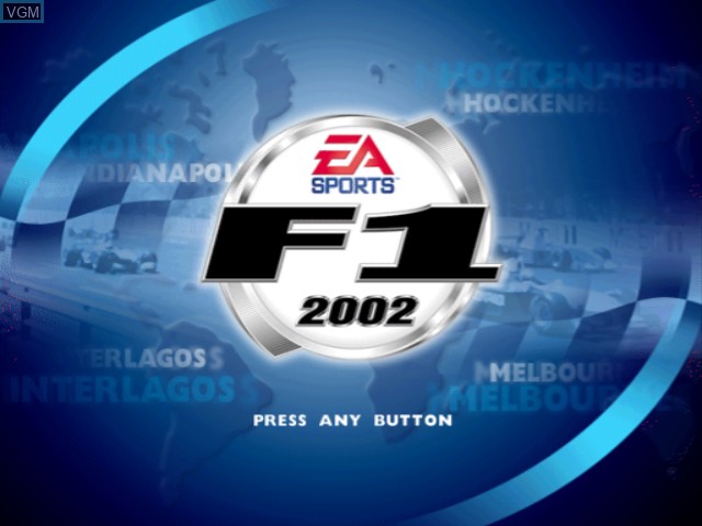 Image de l'ecran titre du jeu F1 2002 sur Nintendo GameCube
