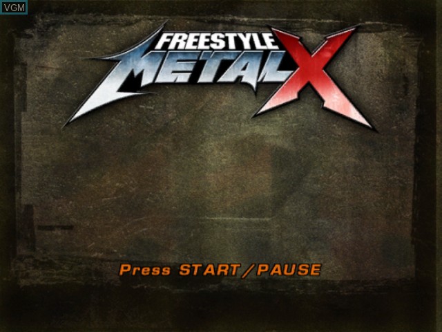 Image de l'ecran titre du jeu Freestyle Metal X sur Nintendo GameCube