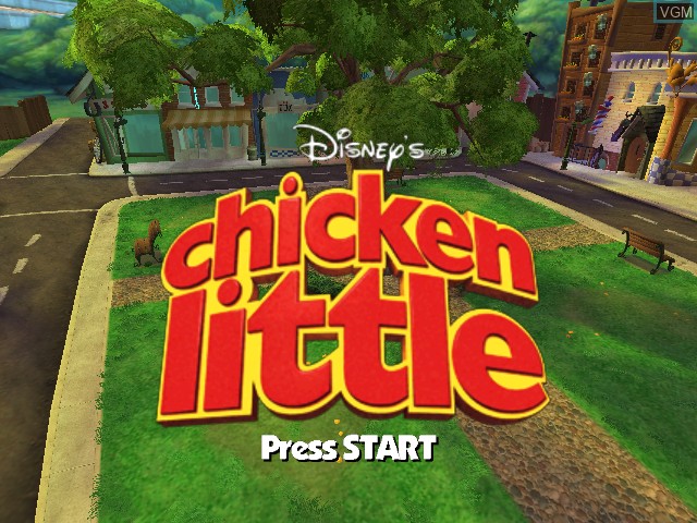 Image de l'ecran titre du jeu Chicken Little sur Nintendo GameCube