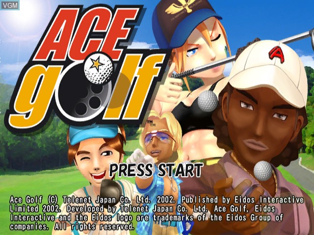 Image de l'ecran titre du jeu Ace Golf sur Nintendo GameCube