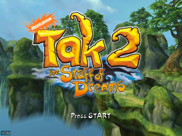 Image de l'ecran titre du jeu Tak 2 - The Staff of Dreams sur Nintendo GameCube