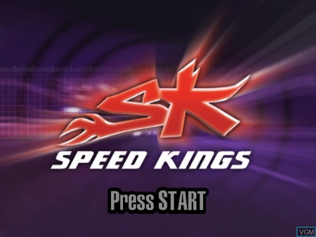 Image de l'ecran titre du jeu Speed Kings sur Nintendo GameCube