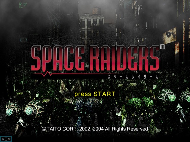 Image de l'ecran titre du jeu Space Raiders sur Nintendo GameCube