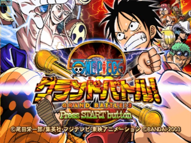 Image de l'ecran titre du jeu One Piece Grand Battle! 3 sur Nintendo GameCube