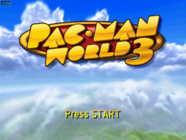 Image de l'ecran titre du jeu Pac-Man World 3 sur Nintendo GameCube