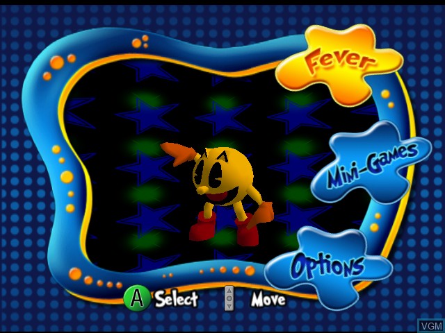 Image de l'ecran titre du jeu Pac-Man Fever sur Nintendo GameCube
