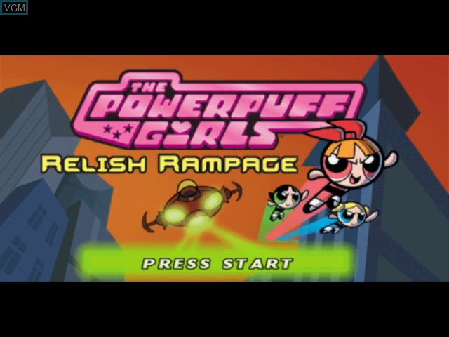 Image de l'ecran titre du jeu Powerpuff Girls, The - Relish Rampage sur Nintendo GameCube