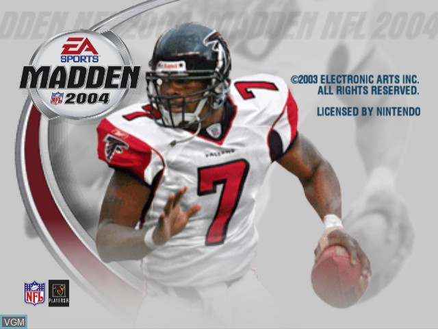 Image de l'ecran titre du jeu Madden NFL 2004 sur Nintendo GameCube