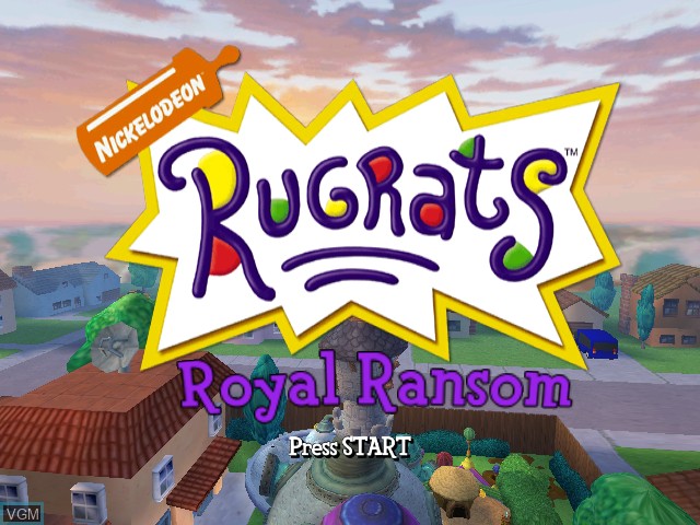 Image de l'ecran titre du jeu Rugrats - Royal Ransom sur Nintendo GameCube