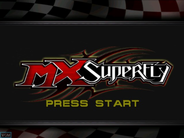 Image de l'ecran titre du jeu MX Superfly sur Nintendo GameCube