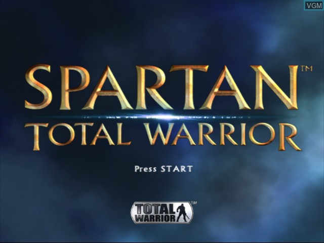 Image de l'ecran titre du jeu Spartan - Total Warrior sur Nintendo GameCube