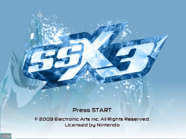 Image de l'ecran titre du jeu SSX 3 sur Nintendo GameCube