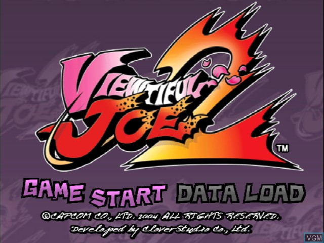 Image de l'ecran titre du jeu Viewtiful Joe 2 sur Nintendo GameCube
