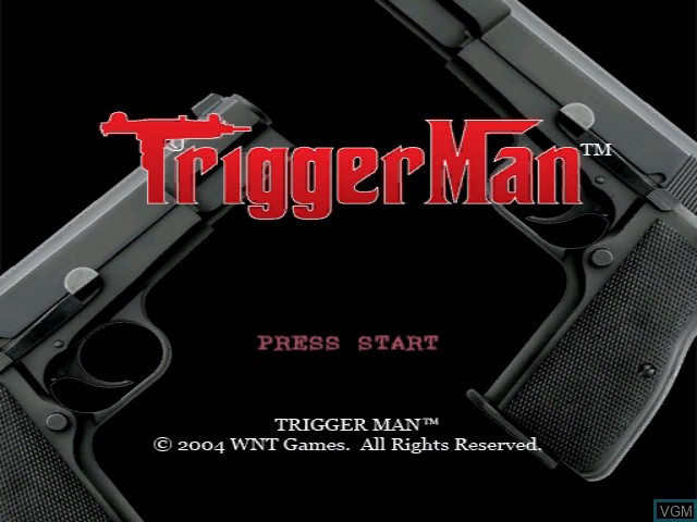Image de l'ecran titre du jeu Trigger Man sur Nintendo GameCube