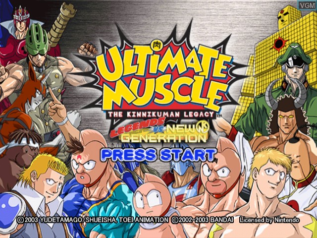 Image de l'ecran titre du jeu Ultimate Muscle - Legends vs New Generation sur Nintendo GameCube