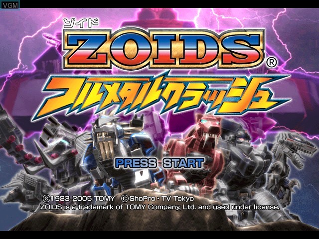 Image de l'ecran titre du jeu Zoids - Full Metal Crash sur Nintendo GameCube