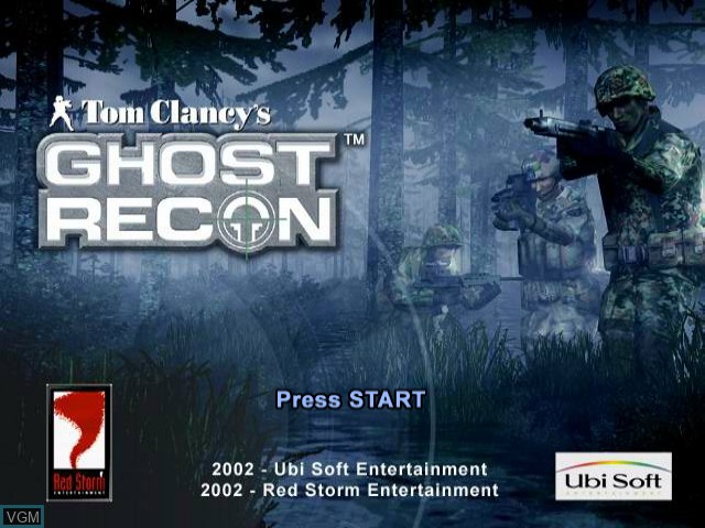 Image de l'ecran titre du jeu Tom Clancy's Ghost Recon sur Nintendo GameCube